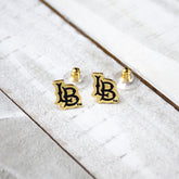 Fan Frenzy Gifts Cal State Long Beach Officially Licensed Post Earrings